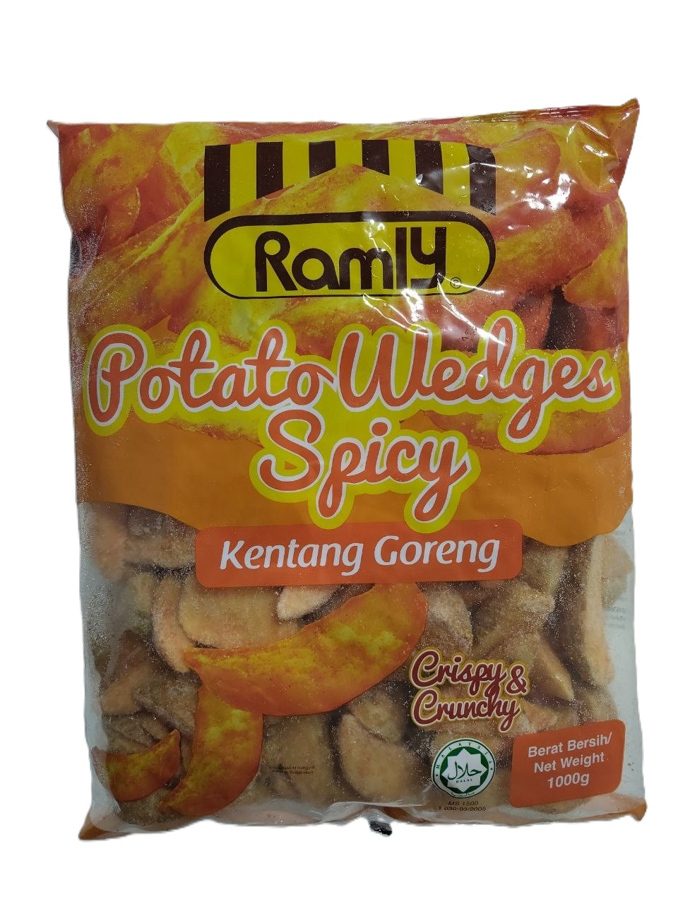 Ramly Potato Wedges Spicy 1Kg