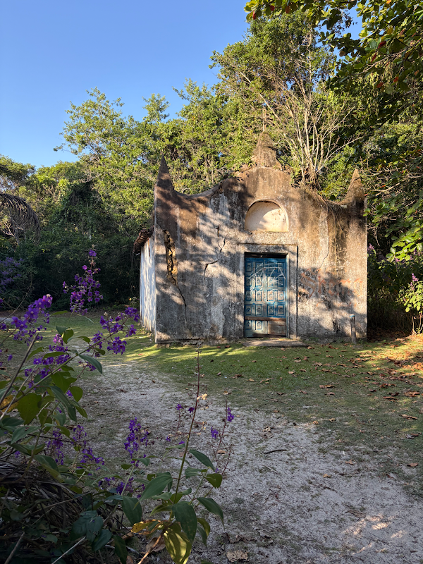 Abandoned church on a beach