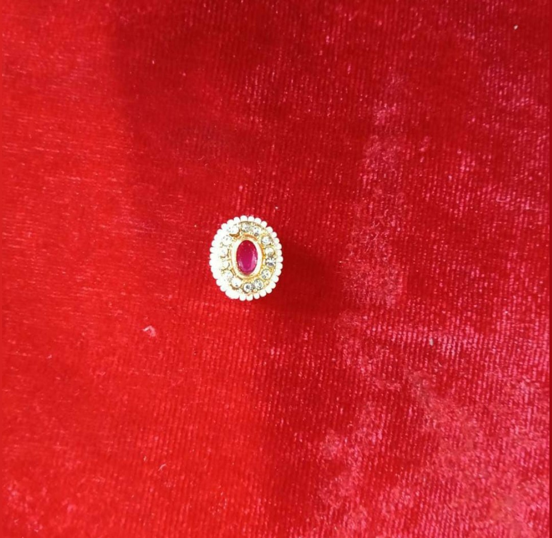 B7-Oval Pink Moti Pendant (Pack Of 3)