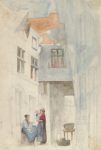 Vrouwen met een kind in een steeg 1846   1905
