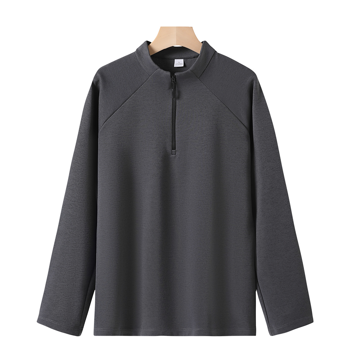 Breathable sweatshirt with stand-up collar, 320g