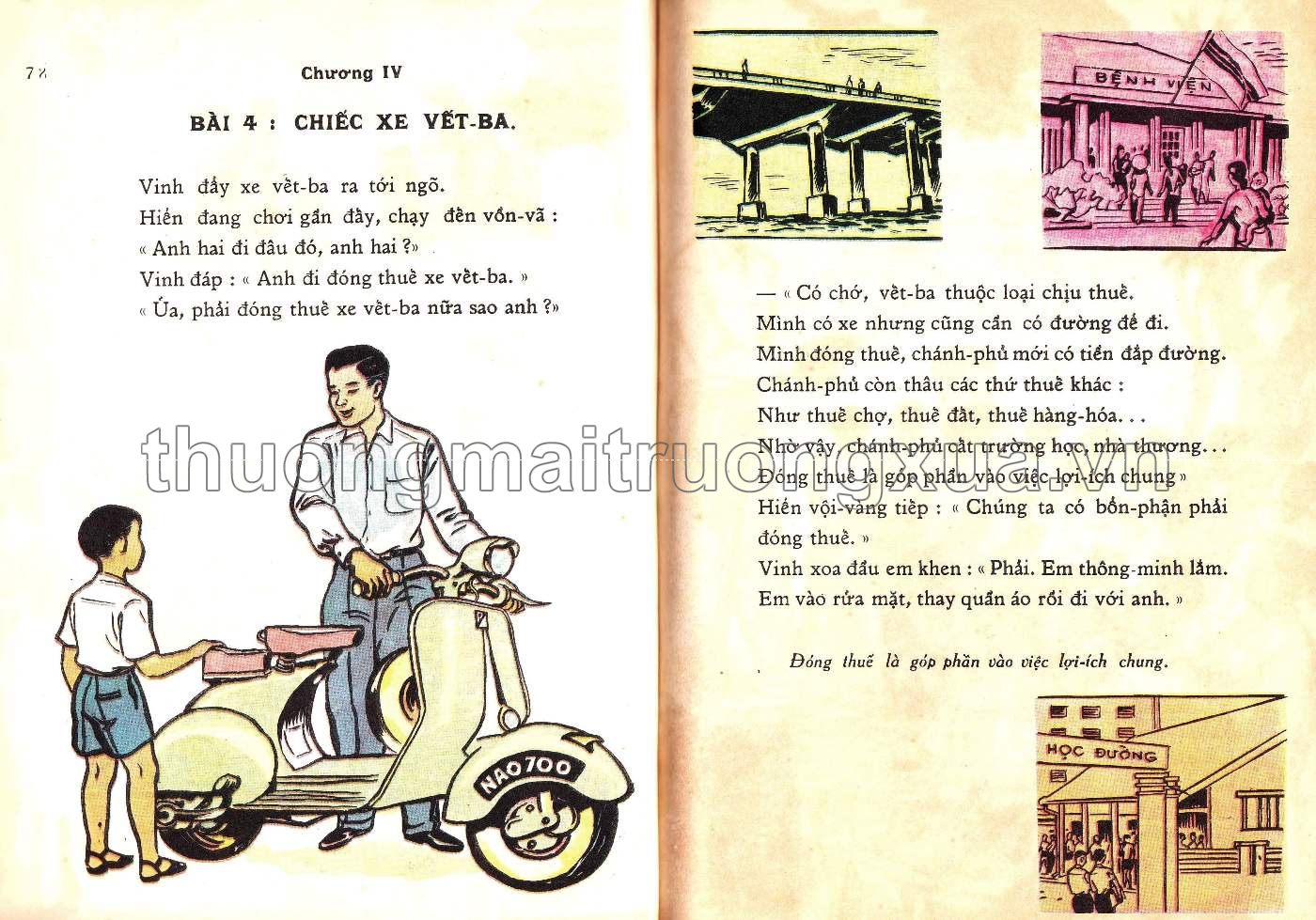 Hiển học tập bổn phận công dân lớp ba (1962) - Trang 38