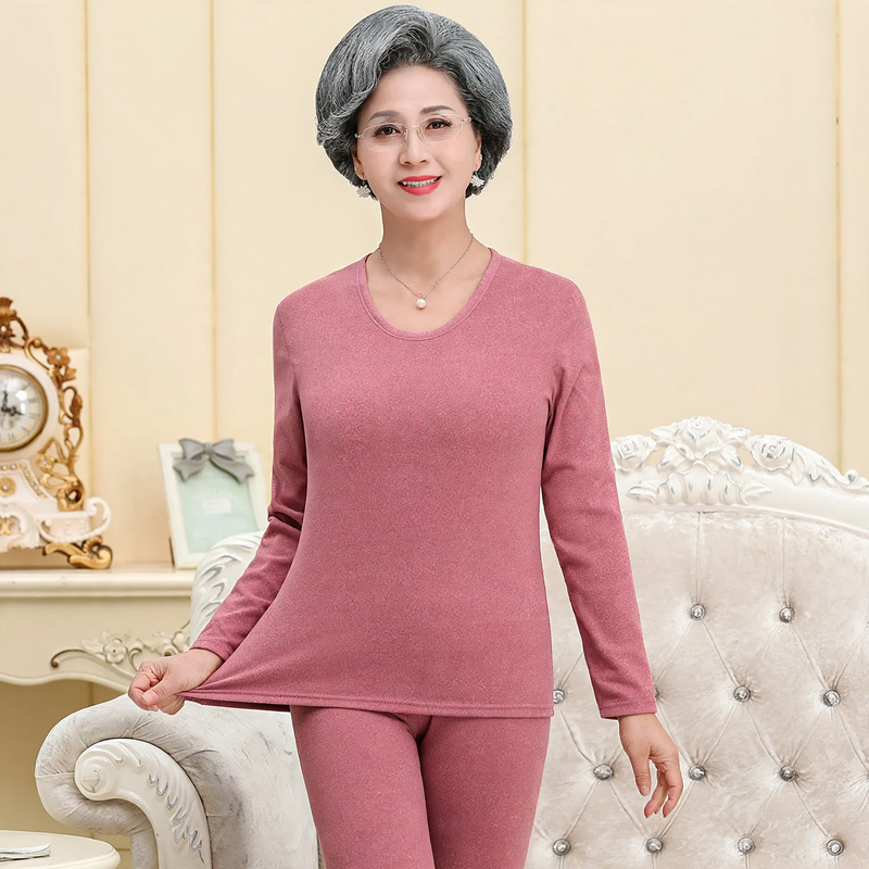 Thermal underwear set with high collar