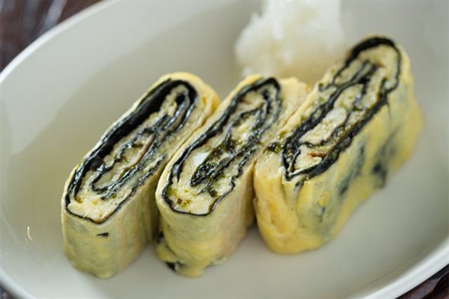 Trứng Cuộn Rong Biển Chiên Kiểu Nhật