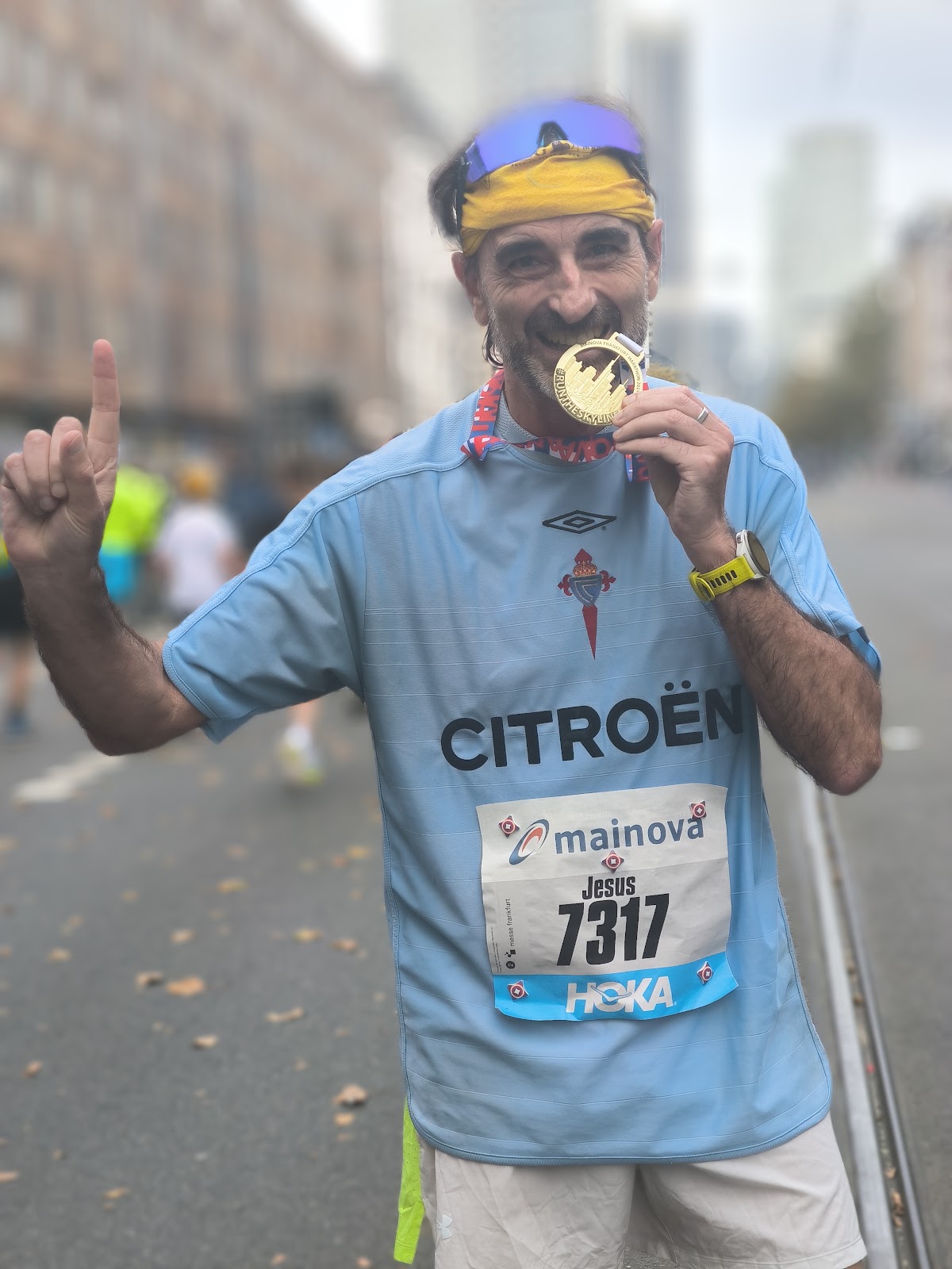 Finisher del Frankfurt Marathon