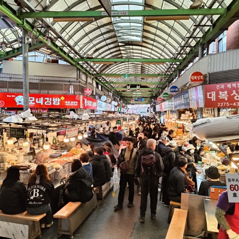 Mercado de Seúl antes del regreso