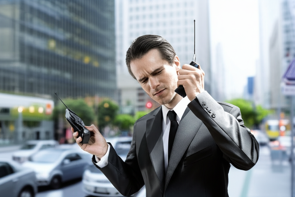 Mobiltelefon 1990 Ein Blick in die Vergangenheit