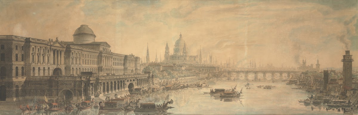 Somerset House Saint Pauls Cathedral and Blackfriars Bridge