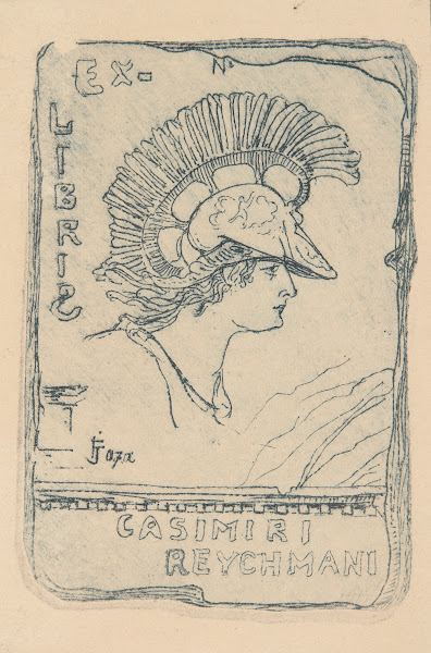 Bookplate of Kazimierz Reychman 1882 1936 1907
