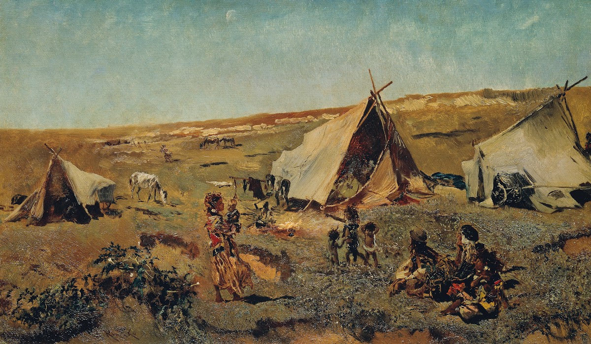 Zigeunerlager in der Puszta 1875 1880