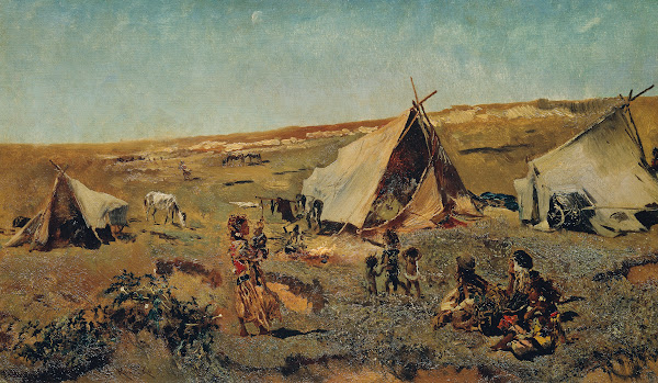 Zigeunerlager in der Puszta 1875 1880