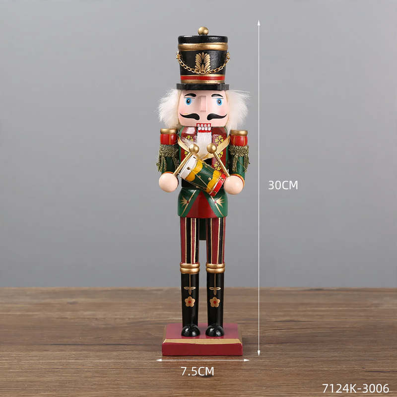 Dekorative Nussknacker-Figur aus Holz, europäischer Stil