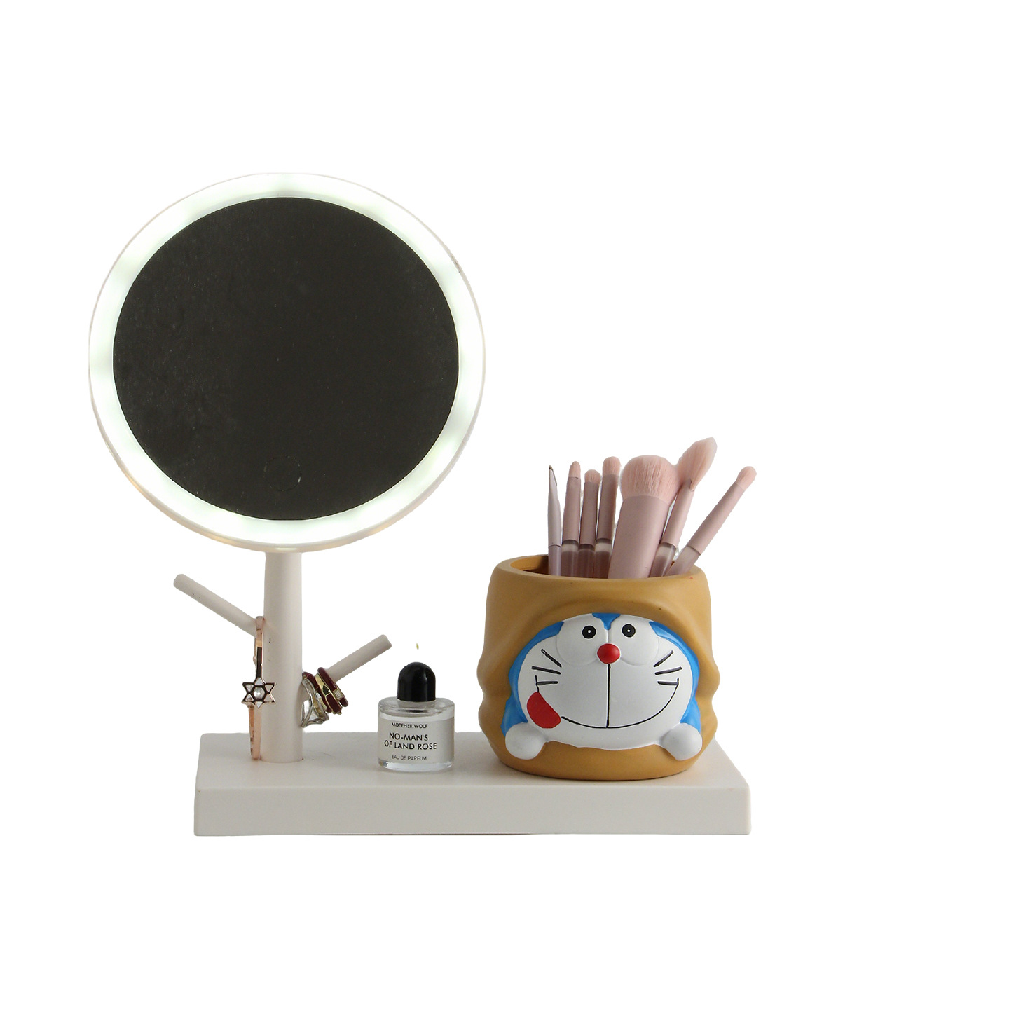 LED Makeup Mirror with Storage