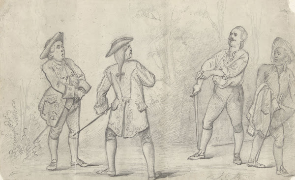 Voorbereidingen voor een duel 1873
