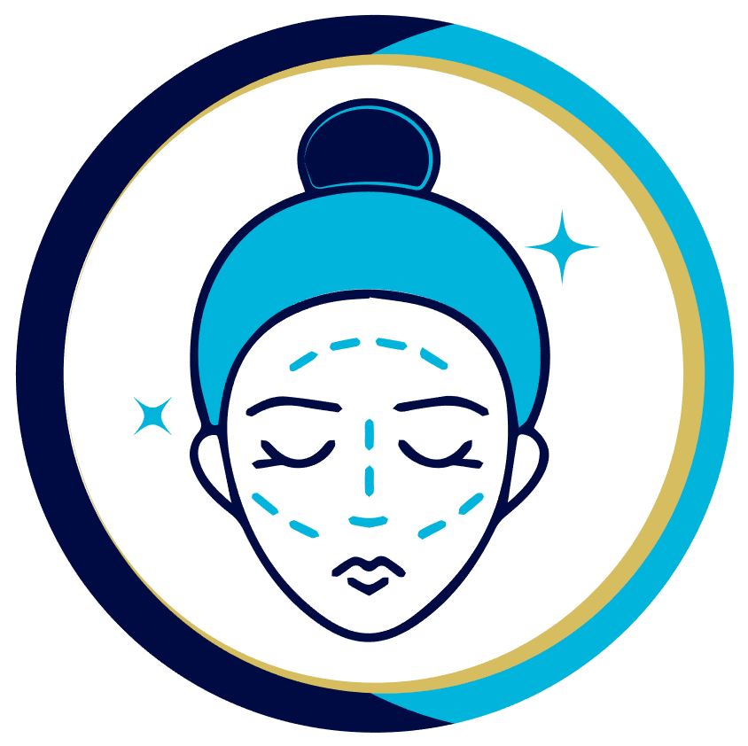 Ícono de estética facial