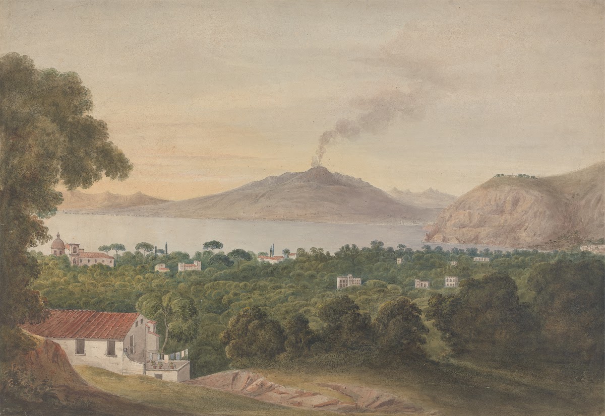 Vesuvius Across the Bay of Naples ca 1818