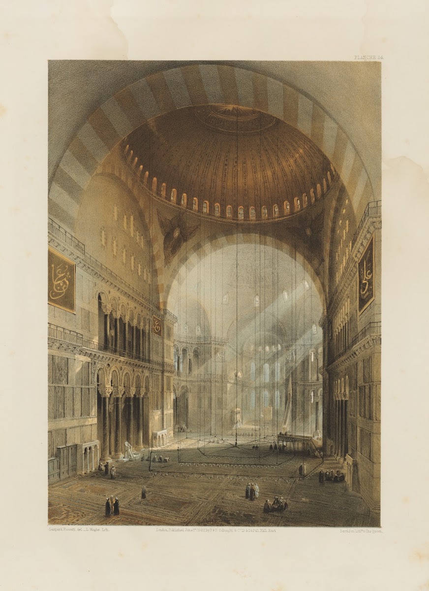 Aya Sofia Constantinople as recently restored by order of H M the sultan Abdul M