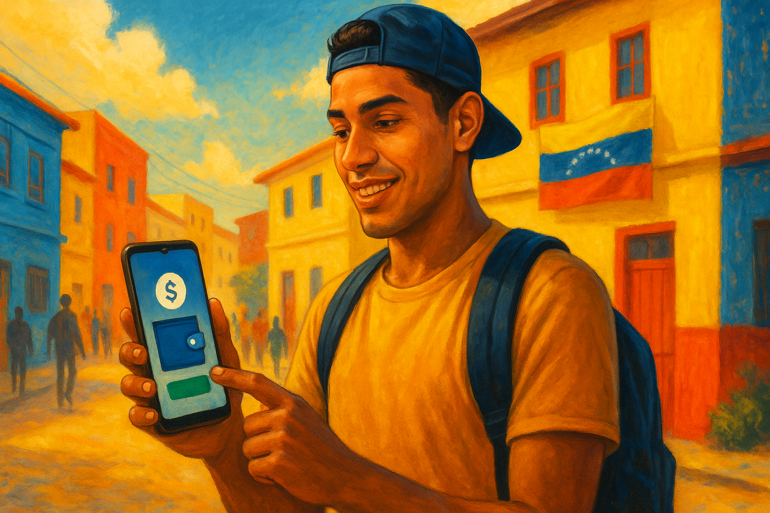 venezolano usando billetera digital Nequi en Colombia