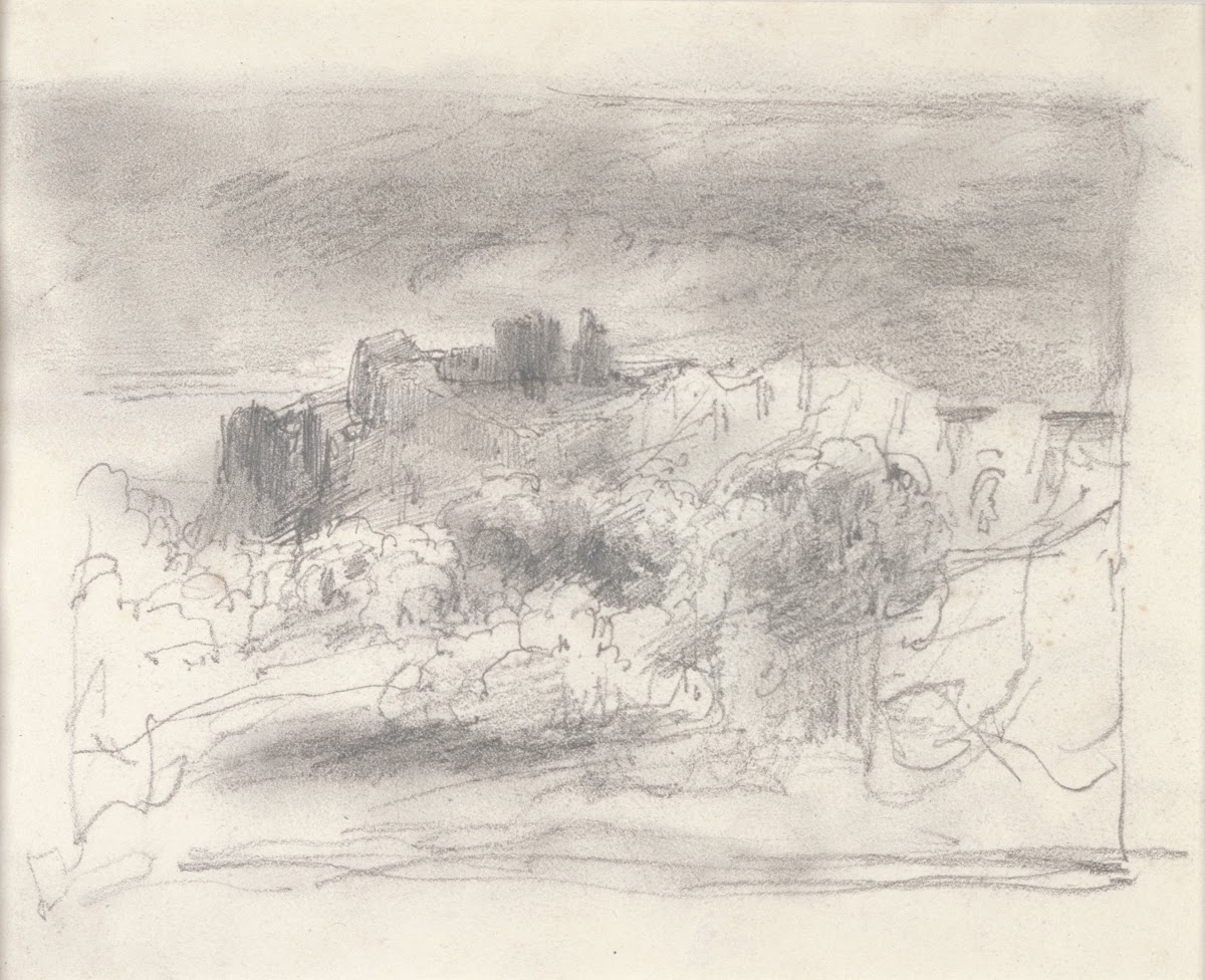 Ruined Castle on a Cliff 1834
