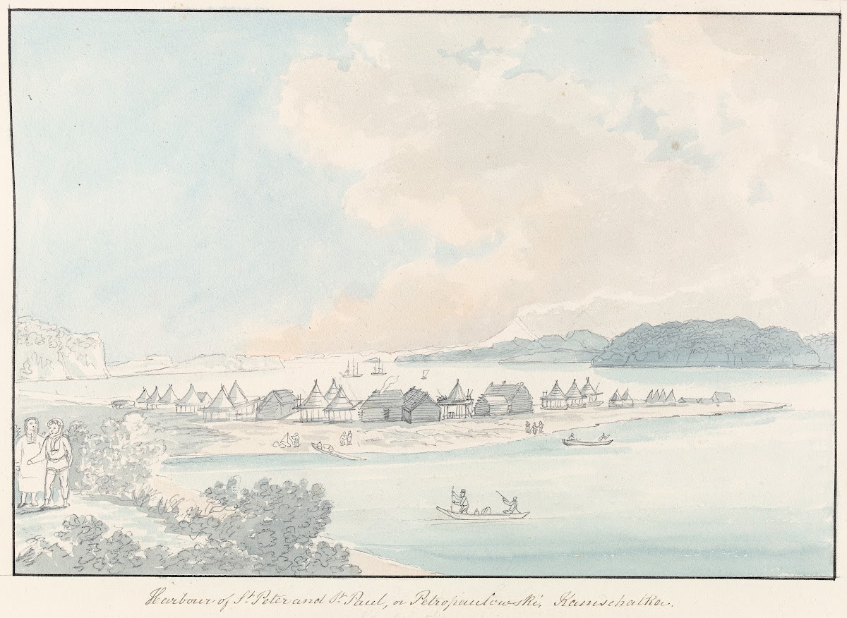A View of the Town and Harbour of St Peter and St Paul in Kamtschatka