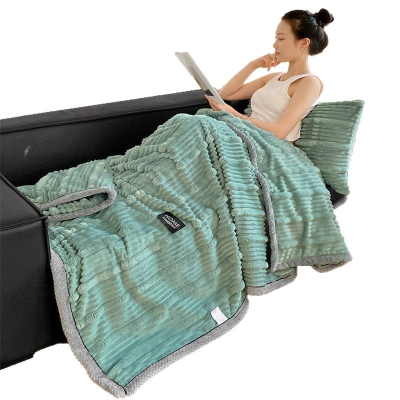 Fluffy rabbit fur imitation blanket, extra warm