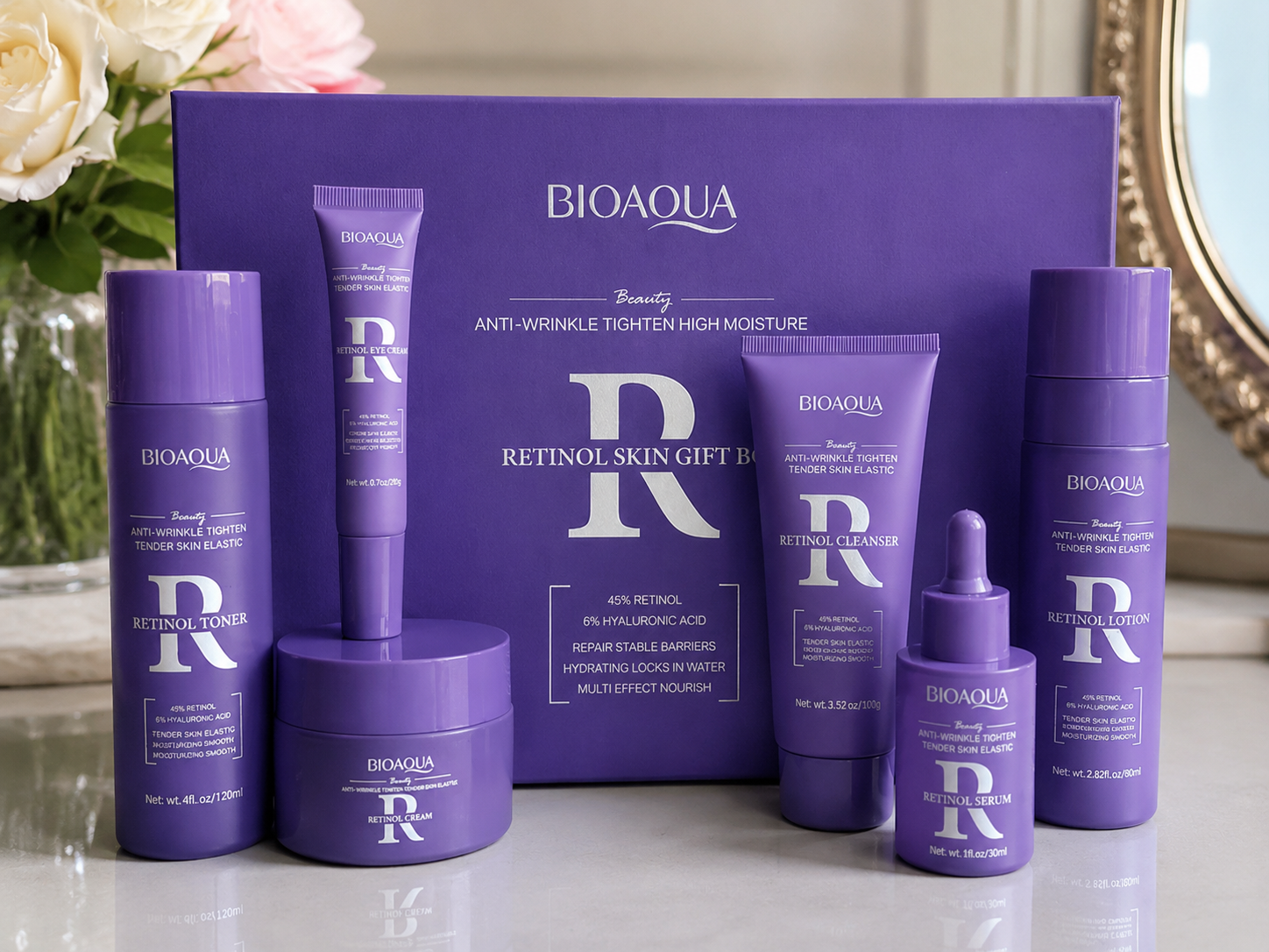 BIOAQUA Retinol Skin Gift Box (Anti-Wrinkle Tightening Set)