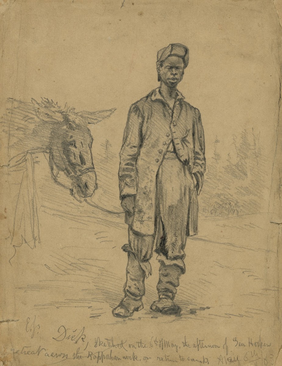 Dick sketched on the 6th of May on return to camp 1863