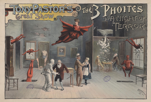 ony Pastors great show  The 3 Phoites in A night of terror 1895