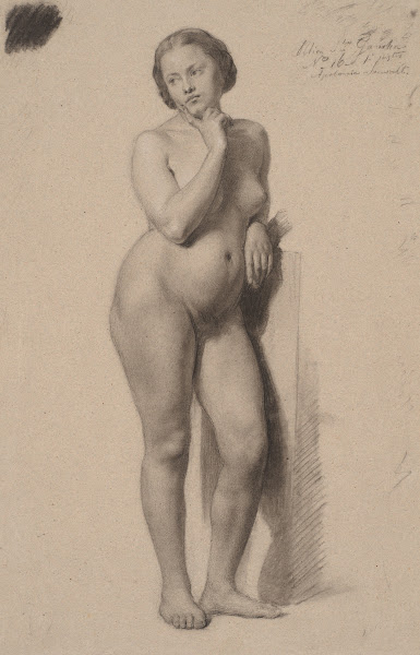 Female nude study 1840