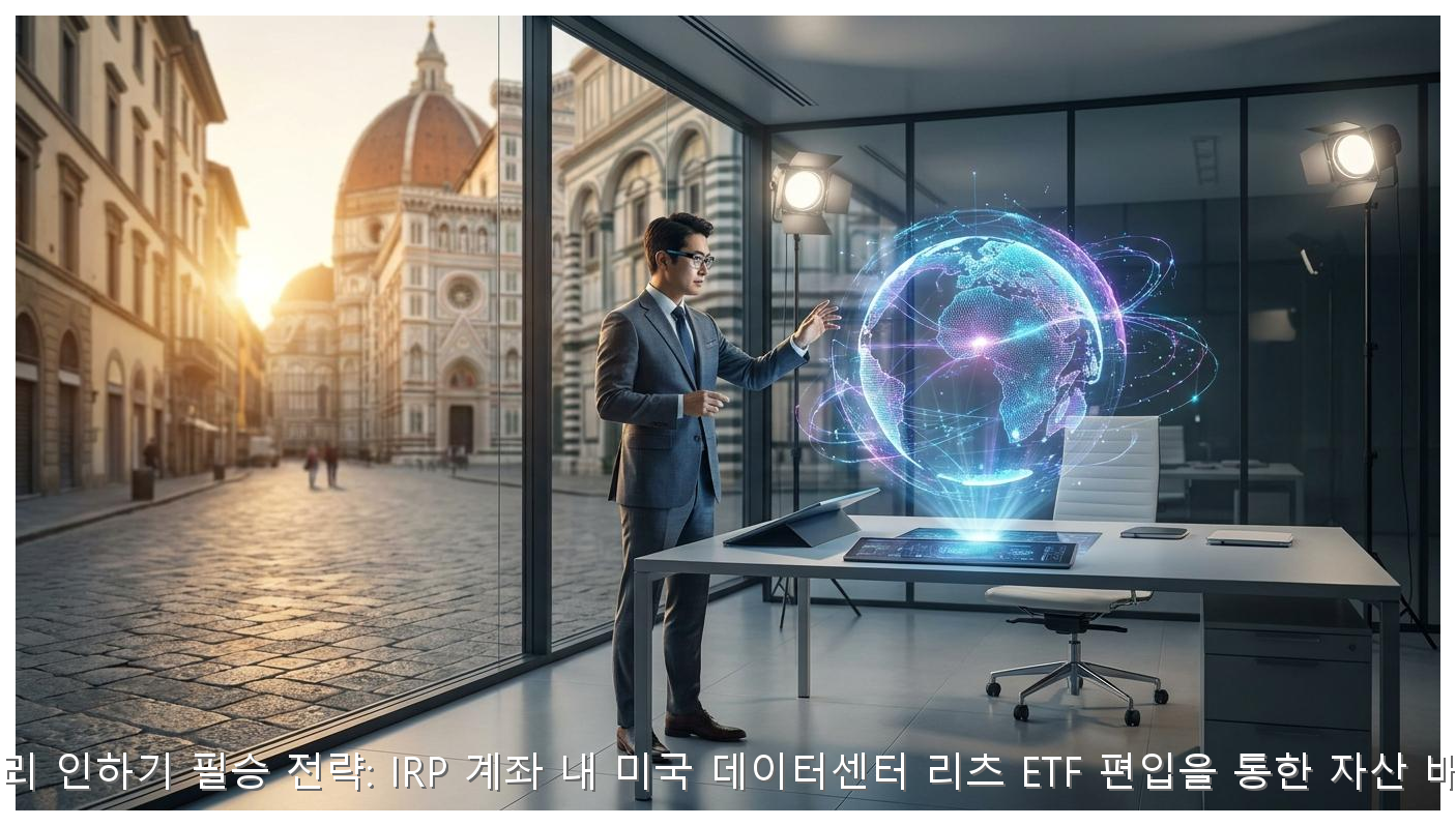 2026년 금리 인하기 필승 전략: IRP 계좌 내 미국 데이터센터 리츠 ETF 편입을 통한 자산 배분 가이드 핵심 안내 및 분석 인포그래픽 (2)