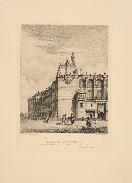 Chateau de St Germain en Laye Northwest exterior angle Restoration began in 1682
