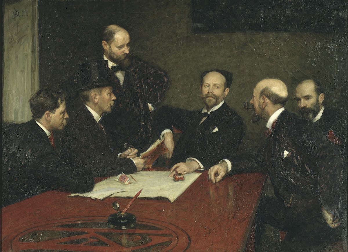 The Council of the Society of Artists Christian Eriksson Eugène Jansson Karl Nor