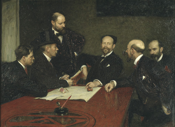 The Council of the Society of Artists Christian Eriksson Eugène Jansson Karl Nor