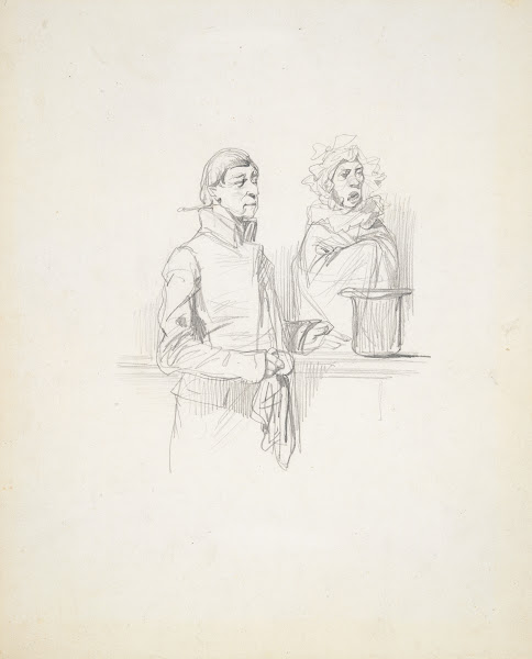 Study for Petites causes celebres No 37Cest uneFaussete 1840
