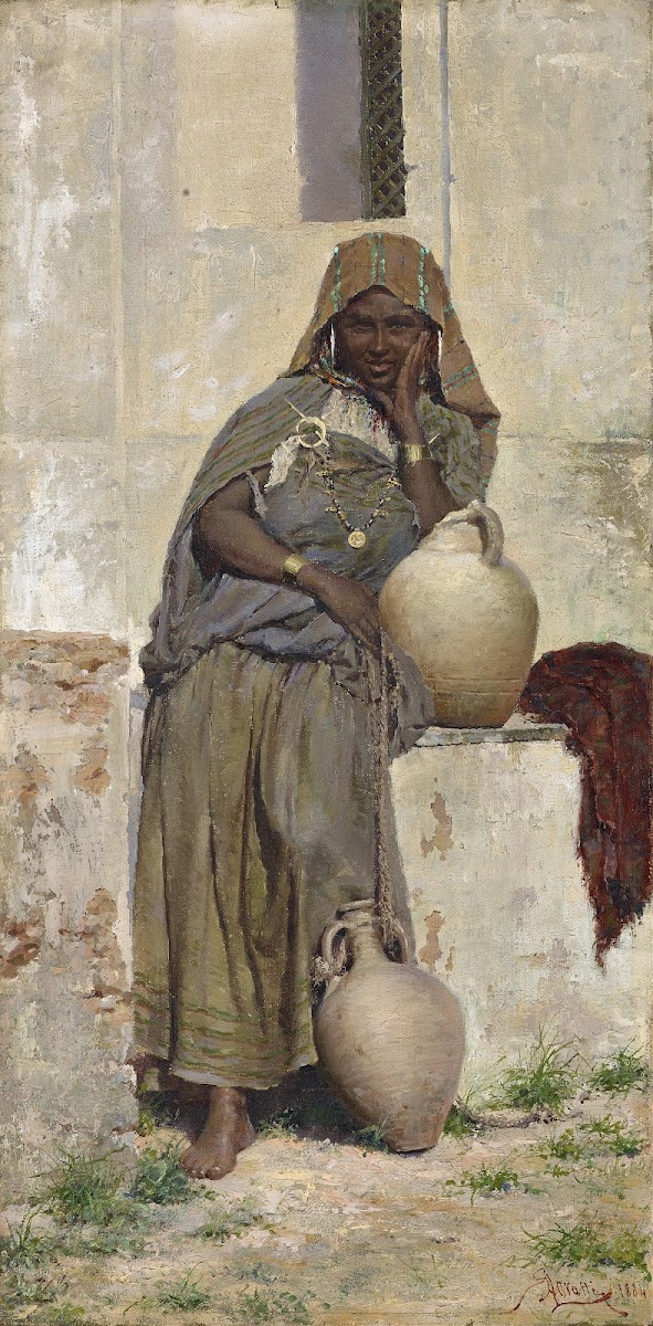 Arabian Woman At A Fountain 1884