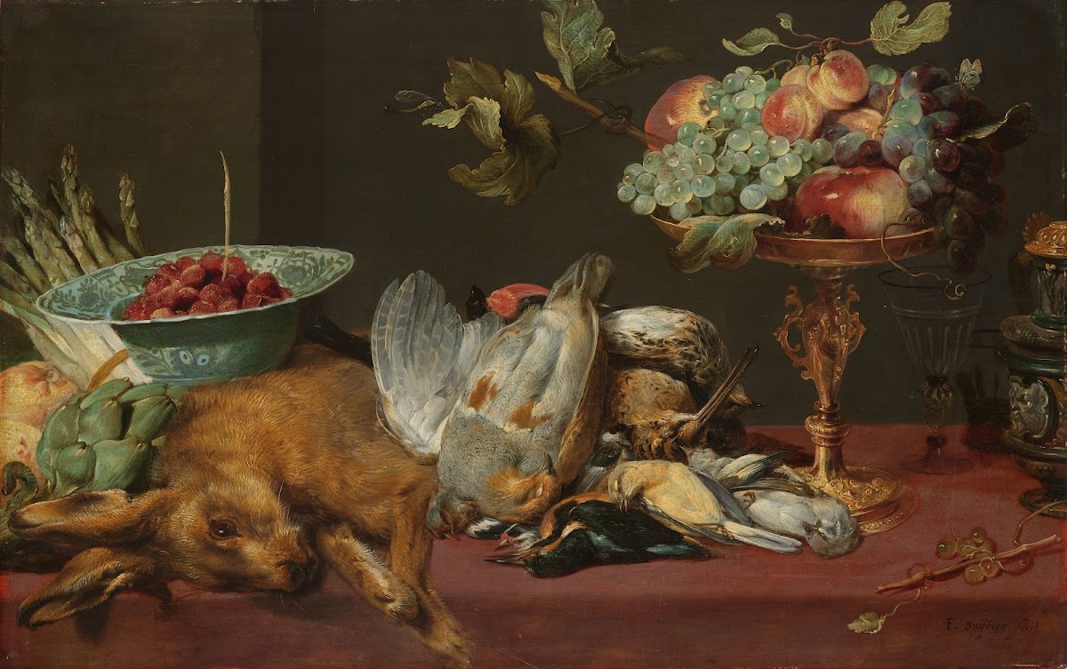 Still Life with Dead Game Fruit and Vegetables c 1616   c 1620