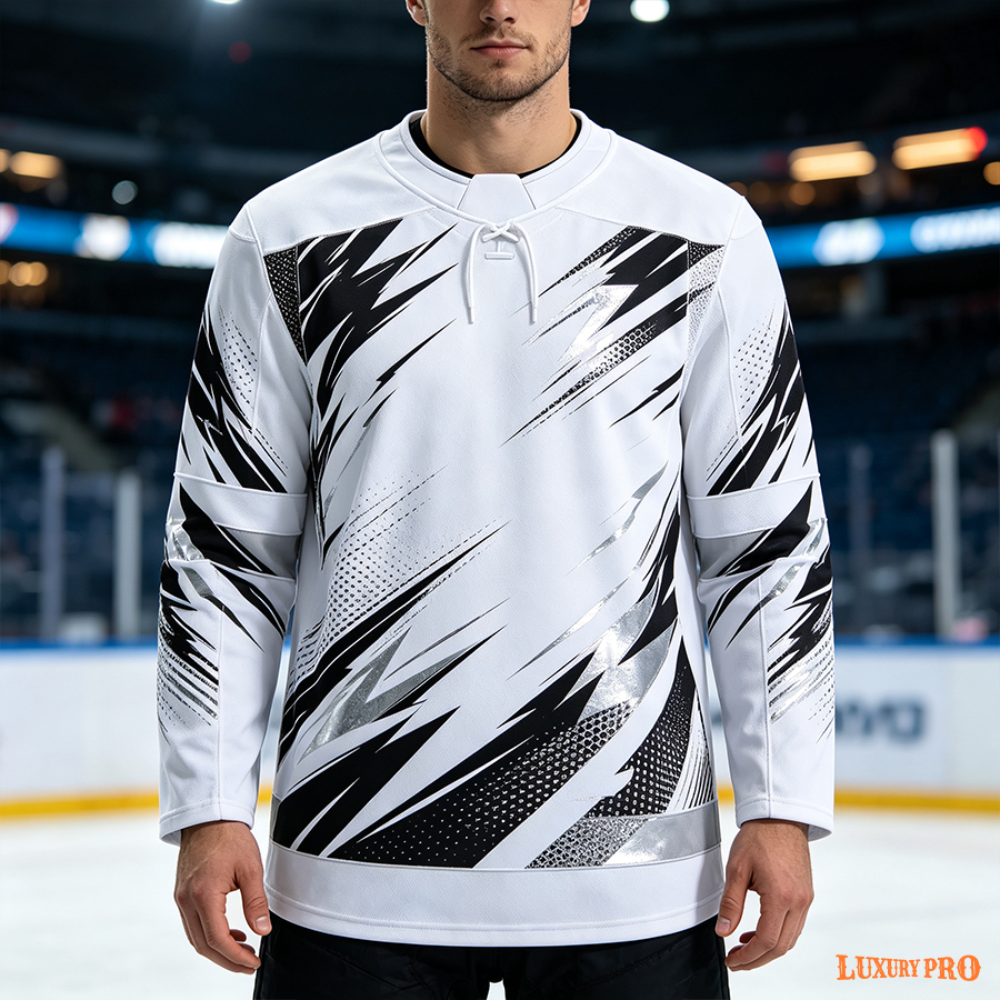 AOP TPT Crew Neck Knotted Ice Hockey Cardigan