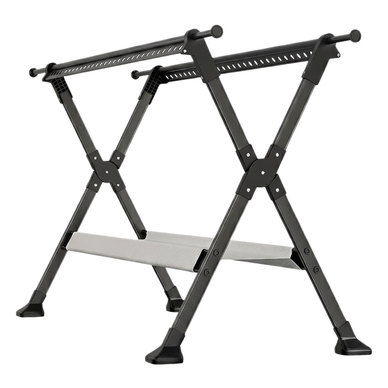 Clothes rack, extendable, double bar, steel frame