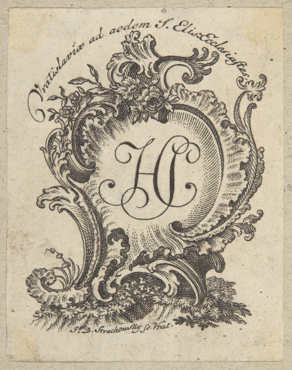 Ekslibris Hieronima Sholza 1770 1780
