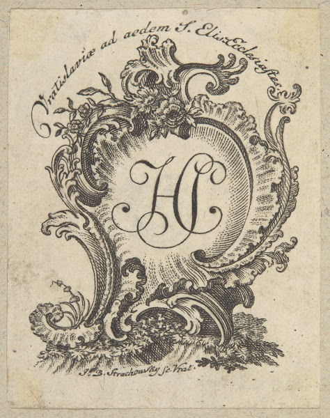 Ekslibris Hieronima Sholza 1770 1780