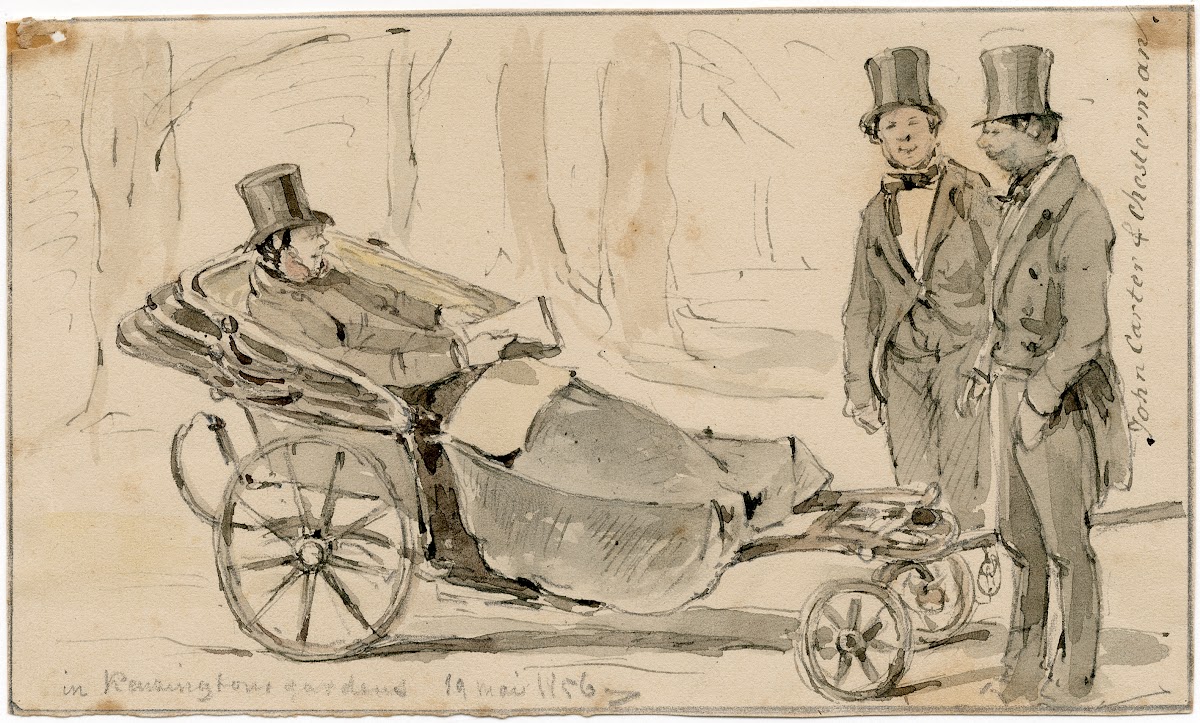 John Carter en Cehesterman in Kensington Gard 1856
