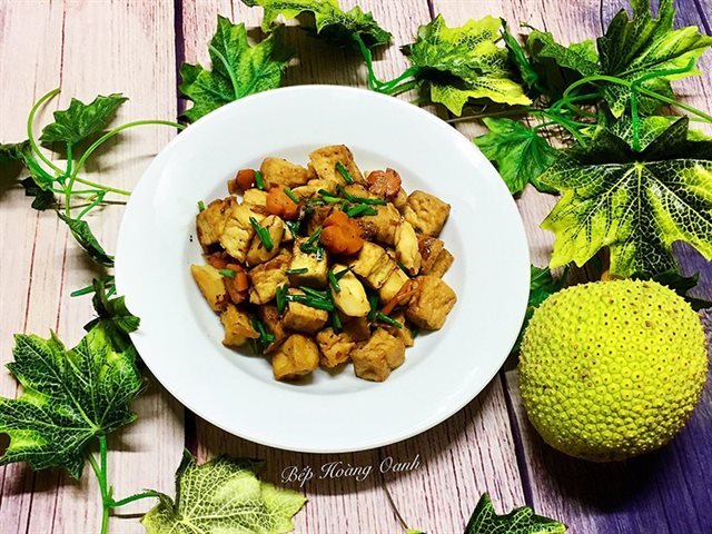 Đậu Hủ Kho Hạt Mít Chay
