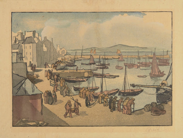 Le port de commerce de Douarnenez 1930
