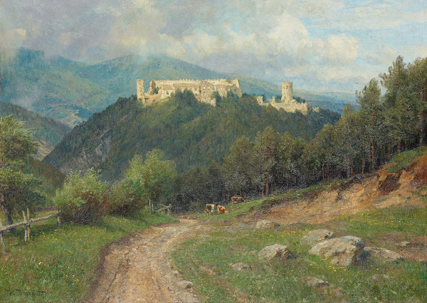 Die Ruine Starhemberg im Piestingtal 1906