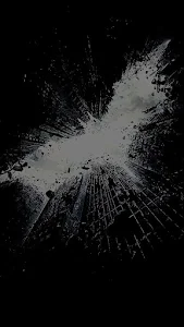 Abstract Skyscraper Destruction Forming Bat Symbol