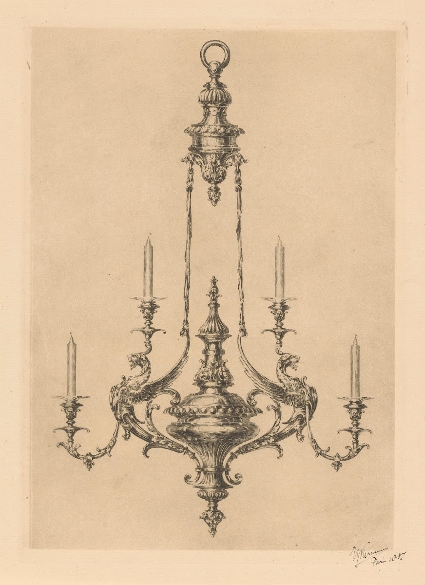 Kroonluchter met vier kaarsen 1887