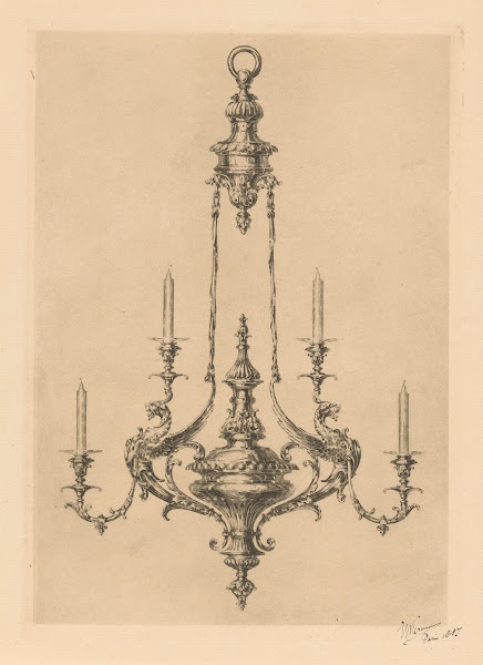 Kroonluchter met vier kaarsen 1887