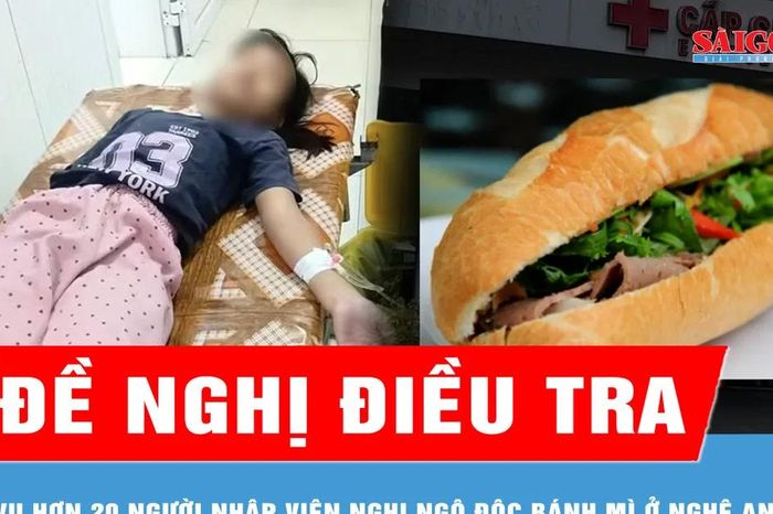 Điều tra vụ nghi ngộ độc thực phẩm ở Nghệ An - Báo Sài Gòn Giải Phóng