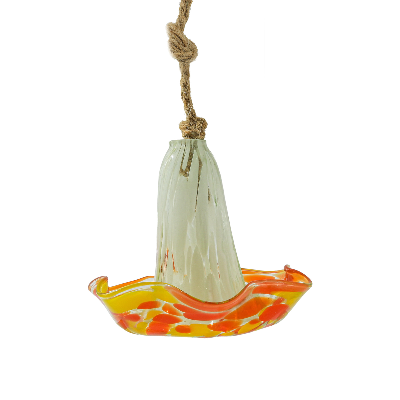 Hanging birdbath and feeding station for the garden