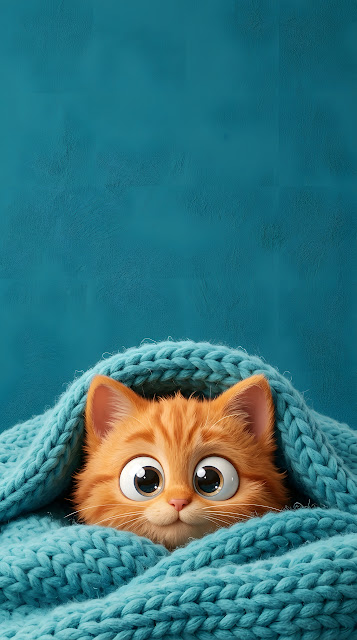 Cat Watching Rain Through a Window Pane - Free mobile Wallpaper